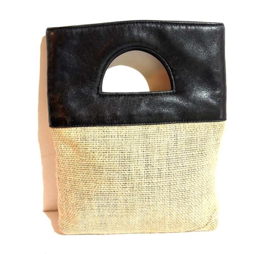 Helen marien Elegant Black and Tan Women's Handbag